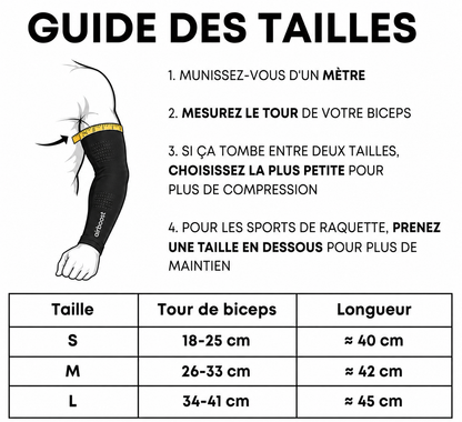 Manchons de compression pour bras