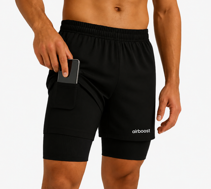 Short 2 en 1 avec compression intégrée