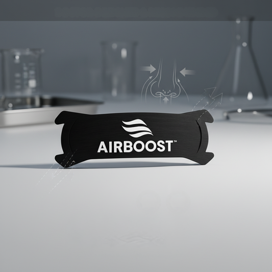 AirBoost™ – شرائط أنف مضادة للاحتقان | تنفس أقصى فوري (الرياضة والنوم)